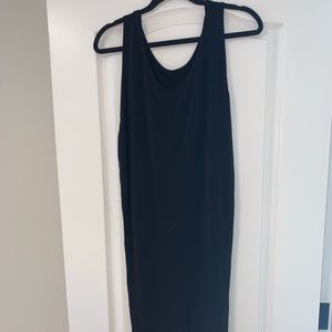 Helmut lang midi black dress